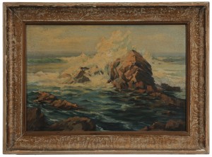 The Coast Guard by Louis Hovey SHARP - auction artwork with signature