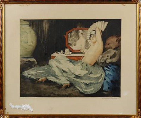 Kvinna Vid Toilettebord by William Albert ABLETT
