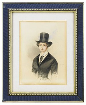 Portrait Of Grand Duchess Ekaterina Mikhailovna by Vladimir Ivanovich HAU