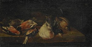 Vanitasmotiv Med Fåglar by Van HELD - auction artwork with signature