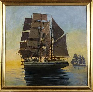 Marint Motiv by Christian BOGÖ - auction artwork with signature