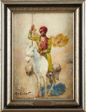 Ryttare by Boris ORLOW - auction artwork with signature