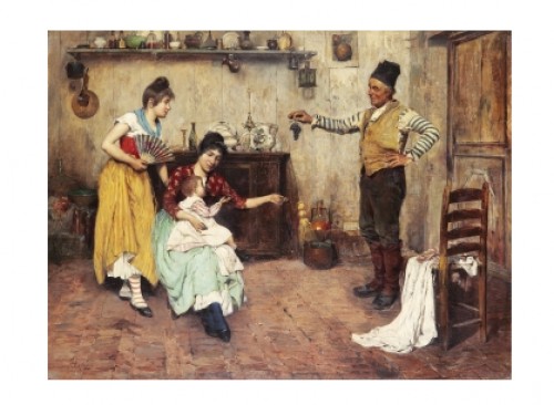 Tre Generationer by Cesare VIANELLO - auction artwork with signature