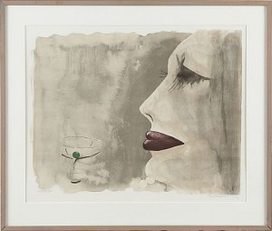 Kvinna Med Martini by Anders SAMUELSSON