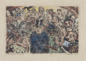 Masques Intrigues by James ENSOR - auction artwork with signature