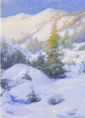 Winter Landscape by Vassili Filippovich LEVI