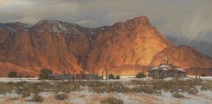 January Skies by Robert Leroy KNUDSON - auction artwork with signature