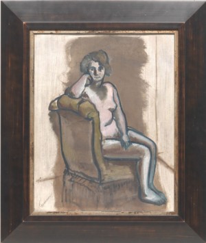Seated Nude by John D. GRAHAM