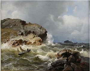 Stormigt Hav by Hans Fredrik GUDE
