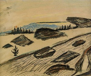 Landskap Med Klippor Och Fors by Carl Fredrik HILL