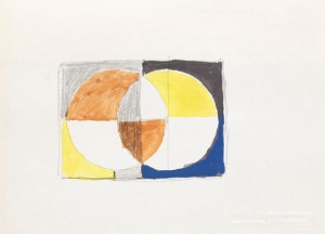 (2) Entwurf Für 'mit Gelbem Dreieck by Walter DEXEL
