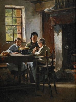 Le Petit Déjeuner by Edouard GELHAY - auction artwork with signature