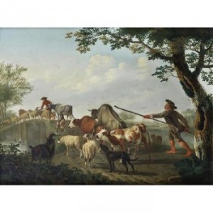 Shepherds Tending Their Flock by Jan Van GOOL