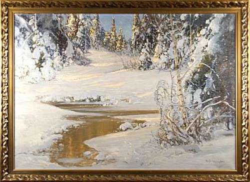 Vinterlandskap by Carl BRANDT