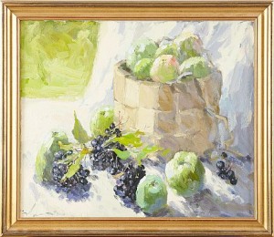 Stilleben Med äpplen by Ruslan ADAMOV - auction artwork with signature