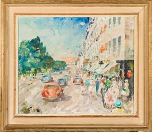 Karl Johan En Sommerdag by Thomas FRANG - auction artwork with signature