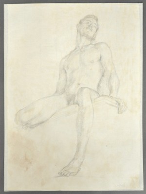 Seated Nude by Paul CADMUS