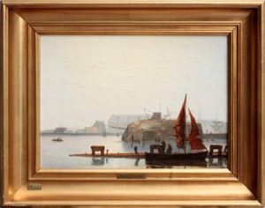 Ett Kölhalat Skepp På Köpenhamns Redd by Carl Frederick Emmanuel LARSEN