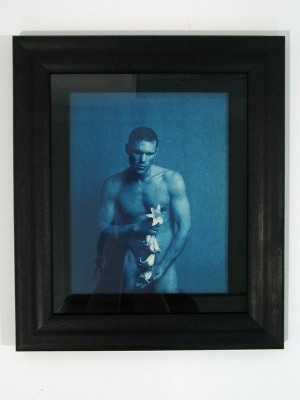 Richard With Alba Lillies by John DUGDALE - auction artwork with signature