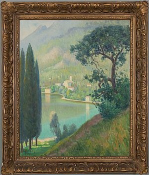 Vy Från Gardasjön by Carl Johan DANIELSSON - auction artwork with signature