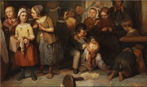 Rauferei In Der Schulstunde by Max KALTENMOSER - auction artwork with signature