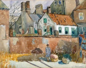 Street Scene by Alice Imogen HOWELLS - auction artwork with signature