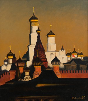 Katedralerna I Kreml by Piotr OSSOVSKI - auction artwork with signature