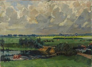 Pastoralt Landskap by Willy Hugo DEMMLER - auction artwork with signature
