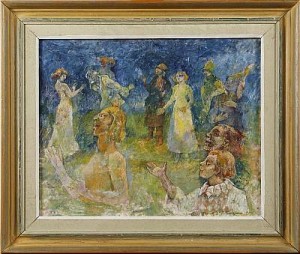 Gycklarfölje by Knut Valdemar PETTERSSON - auction artwork with signature
