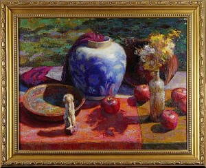 Stilleben Med äpplen by Fredric GOLDSTEIN - auction artwork with signature