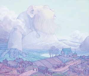 Blowing Giant by Björn LANDSTRÖM - auction artwork with signature