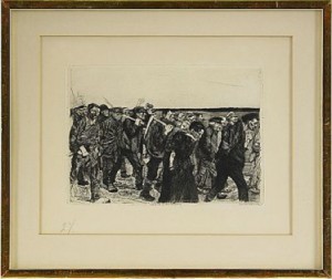Weberzug by Käthe KOLLWITZ