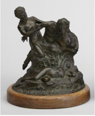 Playing Fauns by Alexander ZEITLIN - auction artwork with signature