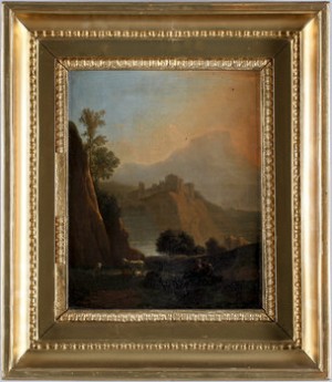 Pastoralt Landskap Med Figurer Och Boskap by Karel DUJARDIN