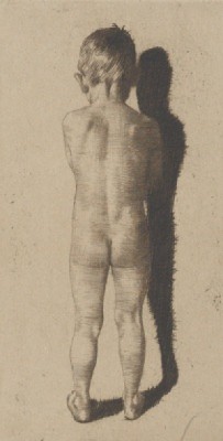 Ashamed by Joseph UHL - auction artwork with signature
