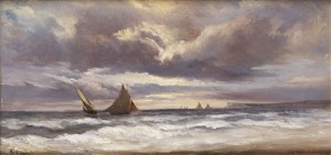Boote Auf Stürmischer See by Jean Antoine Théodore GUDIN