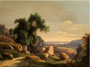 Südliche Gebirgslandschaft by Josef The Younger THOMA