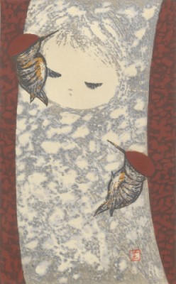 Girl With Birds by Kaoru KAWANO