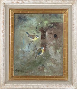 Blåmesar by Roland STENSTRÖM - auction artwork with signature