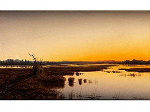 Weite Moorseelandschaft Im Abendlicht by Adalbert WEX - auction artwork with signature