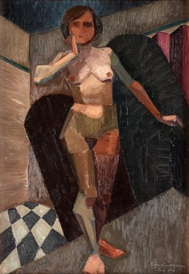 Kubistisk Modell by Helge LUNDHOLM