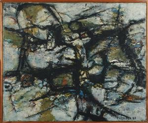Composition by Paul Henning KERBER - auction artwork with signature
