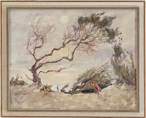 Figur Vid Träd by George Garden COLVILLE - auction artwork with signature
