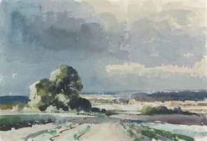 Landscape Near Summerton, Norfolk by Edward Brian SEAGO
