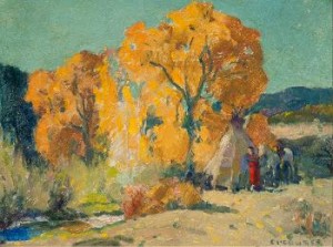 Taos Canyon Camp by Eanger Irving COUSE
