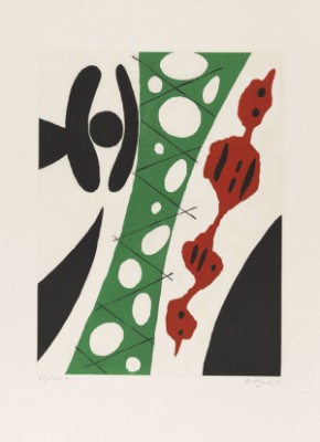 Sechs Aquatinten. über Den Menschen, Mappe Mit 6 Etching by Ernst Wilhelm NAY