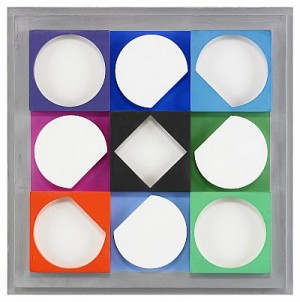 Topaze Blanche Negatif by Victor VASARELY