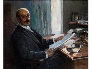 Portrait Des Dr. Homann, Landgerichtsrat In Meran by Leo PUTZ