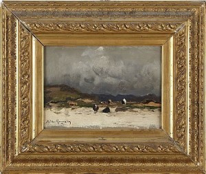 Vid Stranden by Konrad Alexander MÜLLER-KURZWELLY - auction artwork with signature