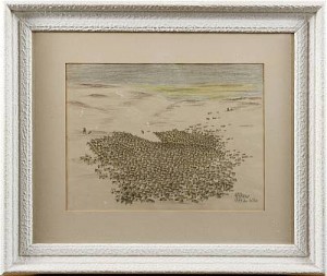 Rendrivning, 1899 år Bilter by Nils Nilsson (Sami Artist) SKUM